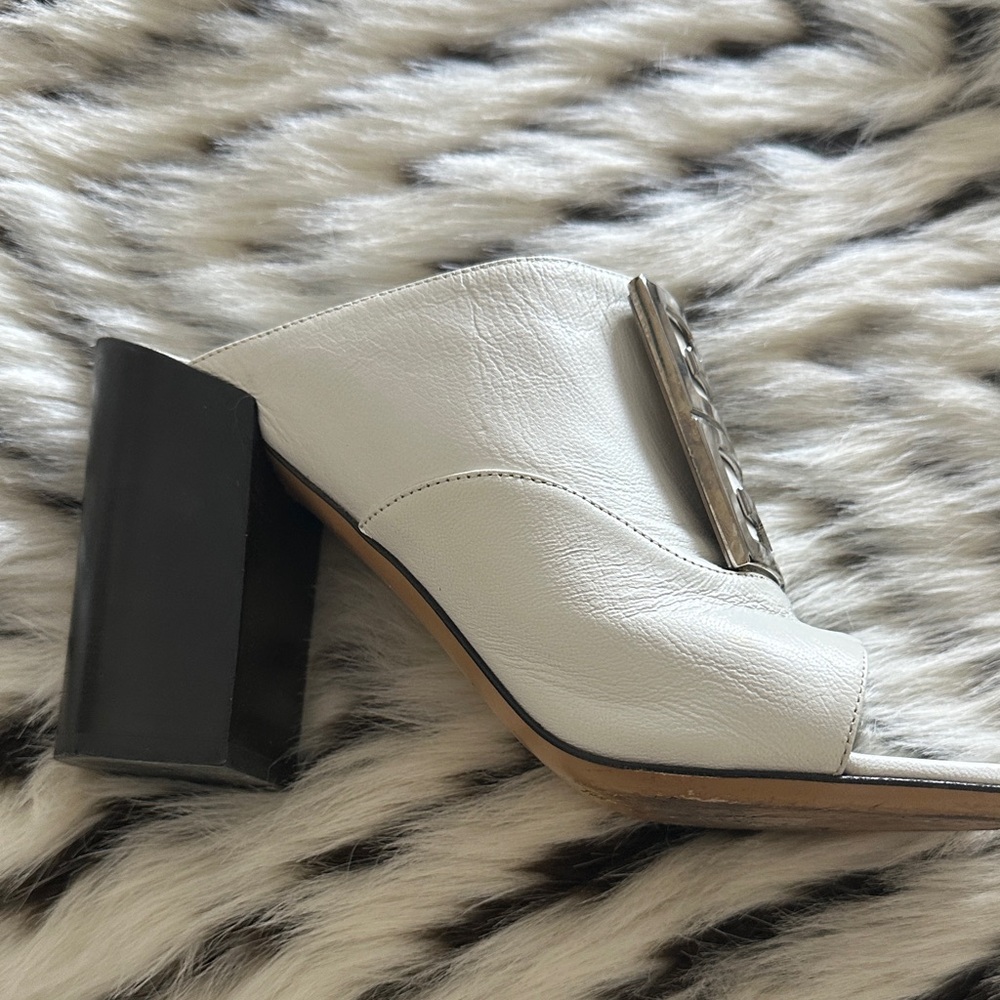 Givenchy Cream and Gold Mules - Picture 3 of 6
